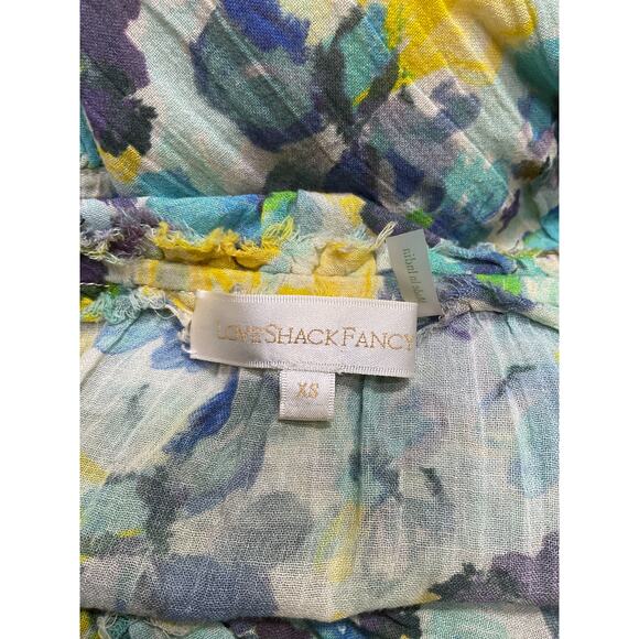 Loveshackfancy 'Rayna' Blue Cotton Dress Size XS - Picture 4 of 5